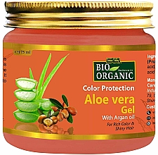 Kup Naturalny żel aloesowy chroniący kolor włosów - Indus Valley Bio Organic Color Protection Aloe Vera GEL With Argan Oil