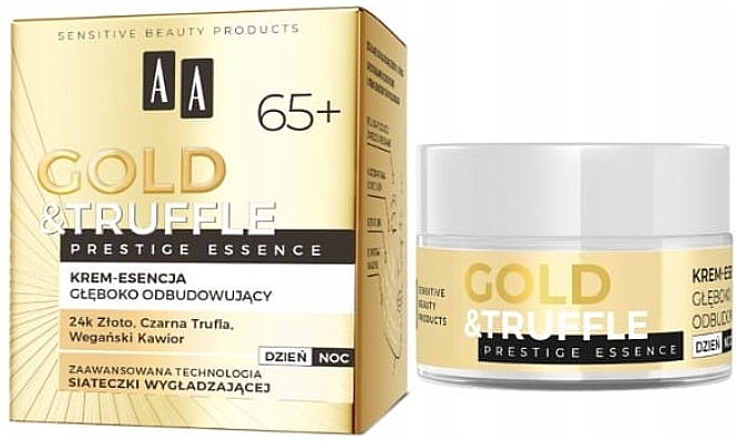 Ultraodmładzający krem do twarzy 65+ - AA Gold & Truffle Prestige Essence — Zdjęcie N1