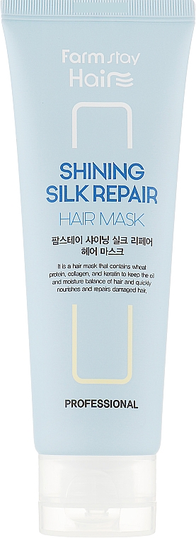Rewitalizująca maska do włosów suchych - Farmstay Shining Silk Repair Hair Mask — Zdjęcie N1