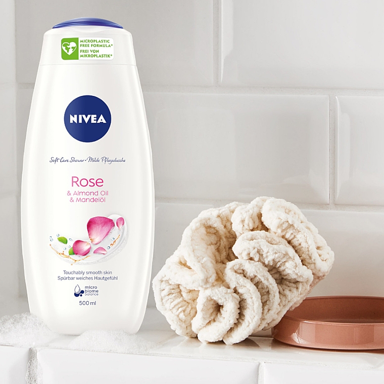 Kremowy żel pod prysznic Care & Roses - NIVEA Bath Care Cream Shower Rose And Milk — Zdjęcie N3