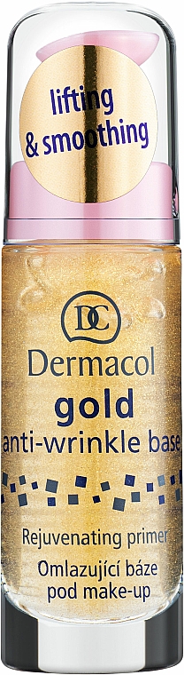 Odmładzająca baza pod makijaż Aktywne złoto - Dermacol Base Gold Anti-Wrinkle — Zdjęcie N2