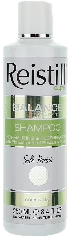 PRZECENA! Normalizujący i regenerujący szampon do włosów tłustych - Reistill Balance Cure Greasy Hair Shampoo * — Zdjęcie N1