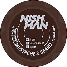 Balsam do stylizacji brody i wąsów - Nishman Beard & Mustache Styling Balm — Zdjęcie N1