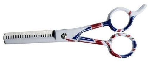 Nożyczki fryzjerskie Degażówki, 5,5 cm - Ronney Professional White Flag London — Zdjęcie N1