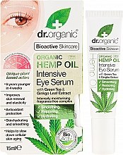 Intensywne serum do skóry wokół oczu Olej z nasion konopi - Dr Organic Bioactive Skincare Hemp Oil Intensive Eye Serum — Zdjęcie N1