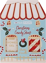 Zestaw - Venus Xoxo Mini Christmas Candy Shop Cherry & Vanilla (sh/gel/50ml + b/lot/50ml) — Zdjęcie N1