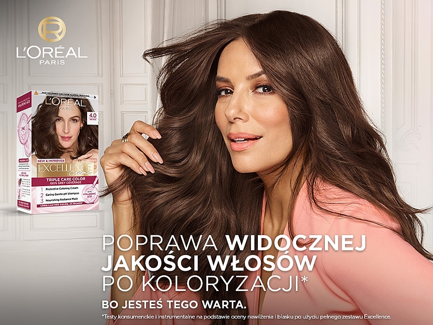 Farba do włosów - L'Oreal Paris Excellence Cool Creme — Zdjęcie N2