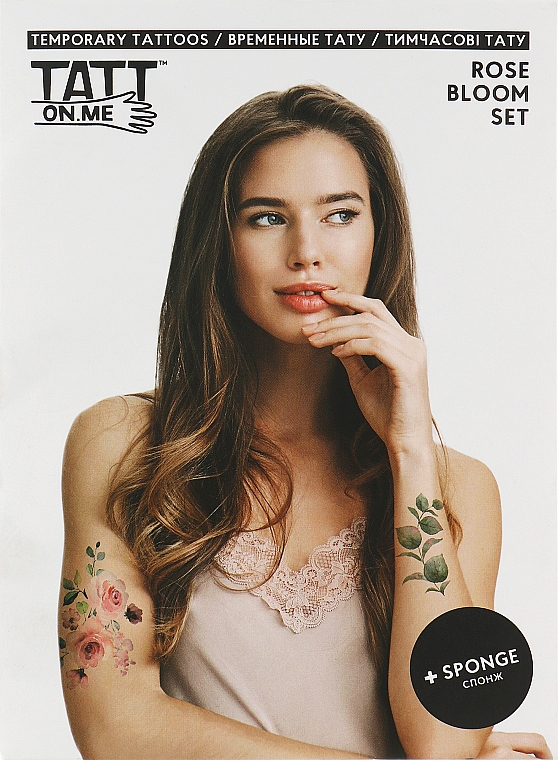 Tymczasowe tatuaże - TATTon.me Rose Bloom Set  — Zdjęcie N1