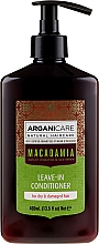 Odżywka bez spłukiwania do włosów suchych i zniszczonych z olejem makadamia - Arganicare Macadamia Leave-in Conditioner — Zdjęcie N1