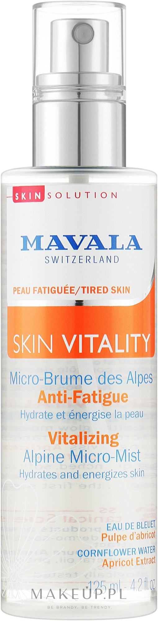 Witalizująca mgiełka do twarzy - Mavala Vitality Vitalizing Alpine Micro-Mist — Zdjęcie 125 ml