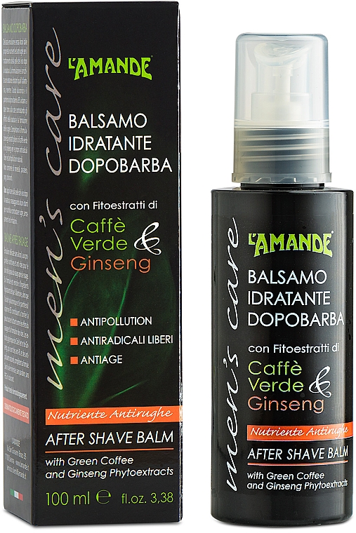 Odżywczy balsam po goleniu i przeciwzmarszczkowy dla mężczyzn - L'Amande Men’s Care Nourishing & Anti-Wrinkle After Shave Balm — Zdjęcie N2