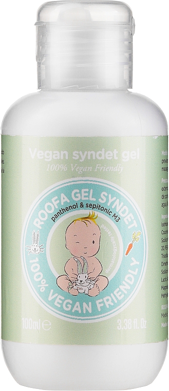 Bezzapachowy żel do kąpieli od pierwszych dni życia - Roofa Baby Vegan Glycerin Syndet Gel