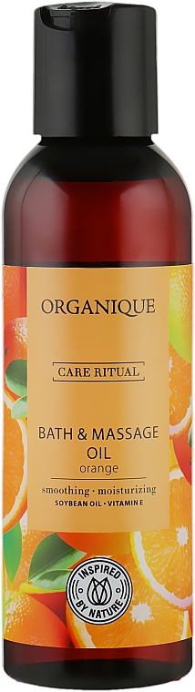 Olejek do kąpieli i masażu Pomarańcza - Organique HomeSpa Organique Bath & Massage Oil — Zdjęcie N1