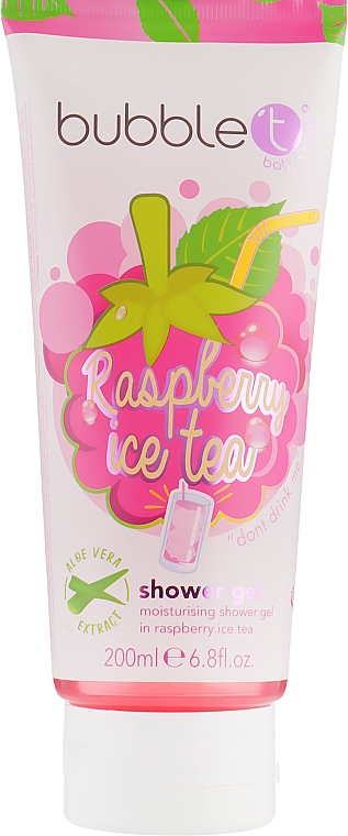 Nawilżający żel pod prysznic o zapachu brzoskwiniowej mrożonej herbaty - Bubble T Raspberry Ice Tea Shower Gel — Zdjęcie N1