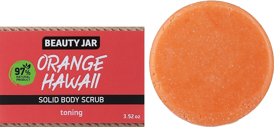 	Peeling do ciała w kostce - Beauty Jar Orange Hawaii Solid Body Scrub — Zdjęcie N1