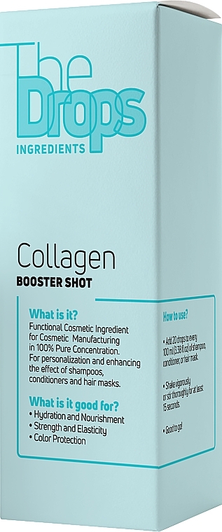 Kompleks na włosy - Pharma Group Laboratories The Drops Collagen Booster Shot — Zdjęcie N2