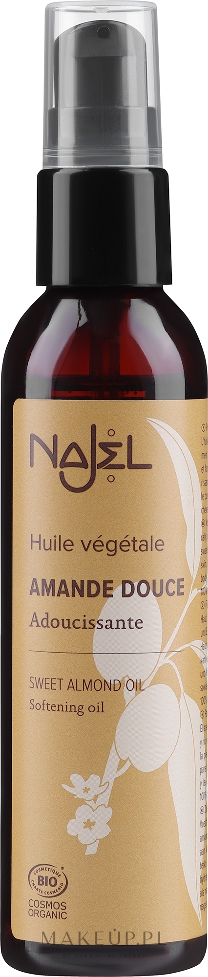 Organiczny olej ze słodkich migdałów - Najel Natural Organic Sweet Almond Oil — Zdjęcie 80 ml