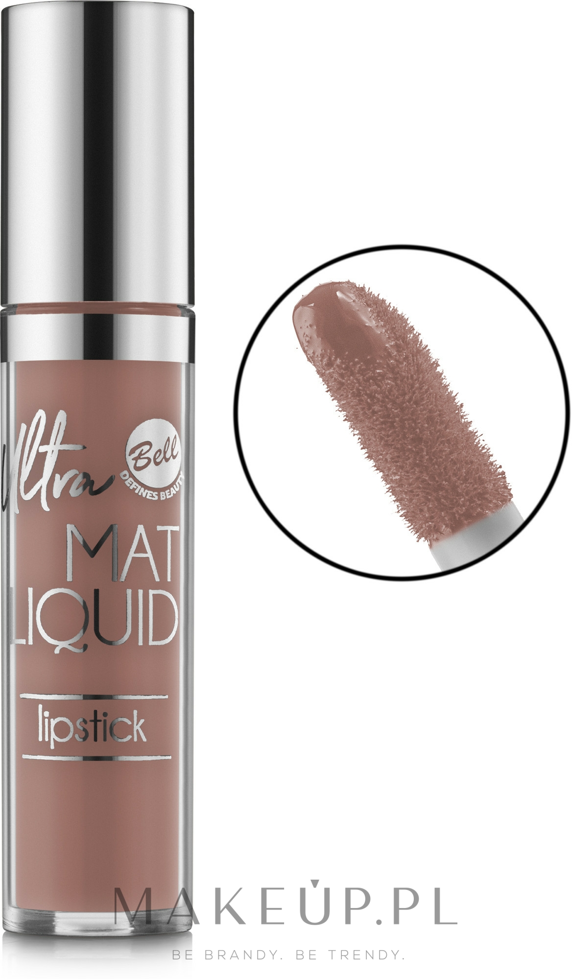 Matowa szminka w płynie do ust - Bell Ultra Mat Liquid Lipstick — Zdjęcie 01 - Taupe Nude