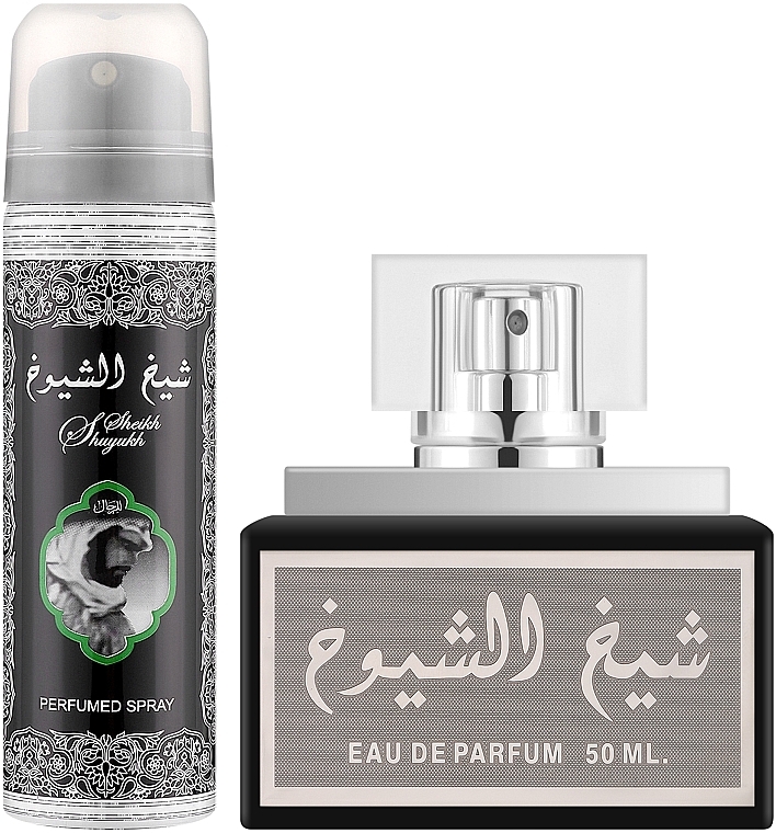 Lattafa Perfumes Sheikh Al Shuyukh Black - Zestaw (edp/50ml + deo/50ml) — Zdjęcie N2