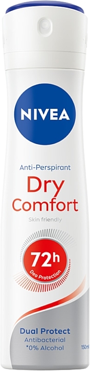 Antyperspirant Ochrona i komfort 72 godziny - NIVEA Deodorant Dry Comfort Plus Spray — Zdjęcie N1