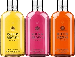 Molton Brown Floral & Spicy Body Care Collection - Zestaw (sh/gel 3*300 ml) — Zdjęcie N2