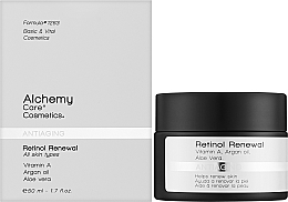 Retinolowy krem regenerujący do twarzy na noc - Alchemy Care Cosmetics Antiaging Retinol Renewal — Zdjęcie N2