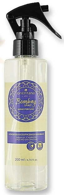 Aromatyczny spray do wnętrz - Orientana Joy Bombay Spirit Home Perfume — Zdjęcie N1