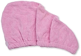 Ręcznik do włosów, różowy - IDC Institute Fast Drying Hair Turban  — Zdjęcie N2