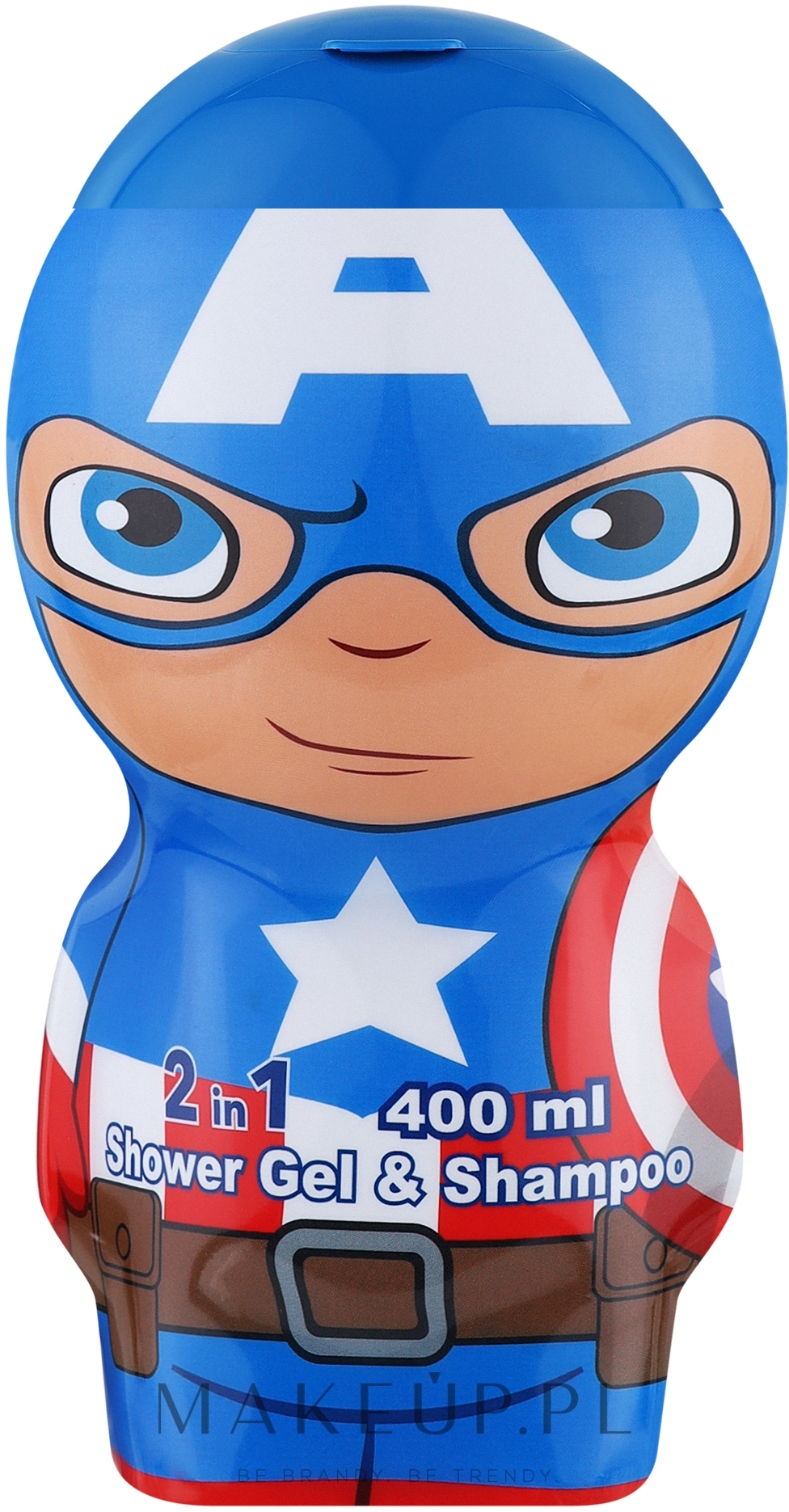 Air-Val International Marvel Captain America 2D - Żel pod prysznic 2 w 1 — Zdjęcie 400 ml