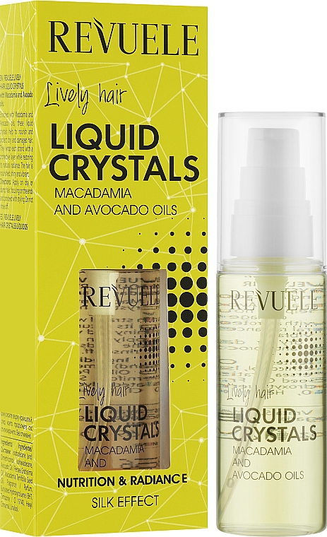 Odżywcze serum do włosów - Revuele Lively Hair Liquid Crystals With Macadamia and Avocado Oils — Zdjęcie N2