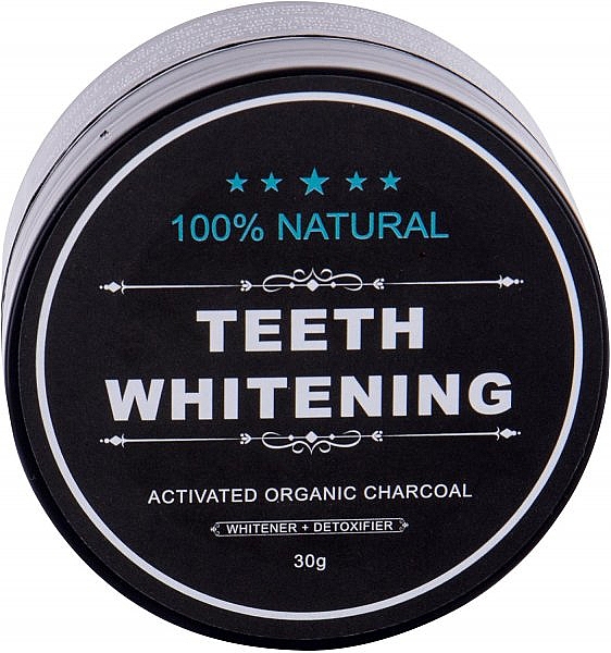 Naturalny proszek do wybielania zębów z organicznym węglem aktywnym - Cyndicate Teeth Whitening — Zdjęcie N1