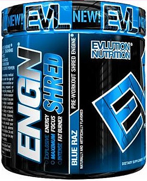 Przedtreningowy suplement diety z jagodami - EVLution Nutrition ENGN Shred Blue Raz — Zdjęcie N1