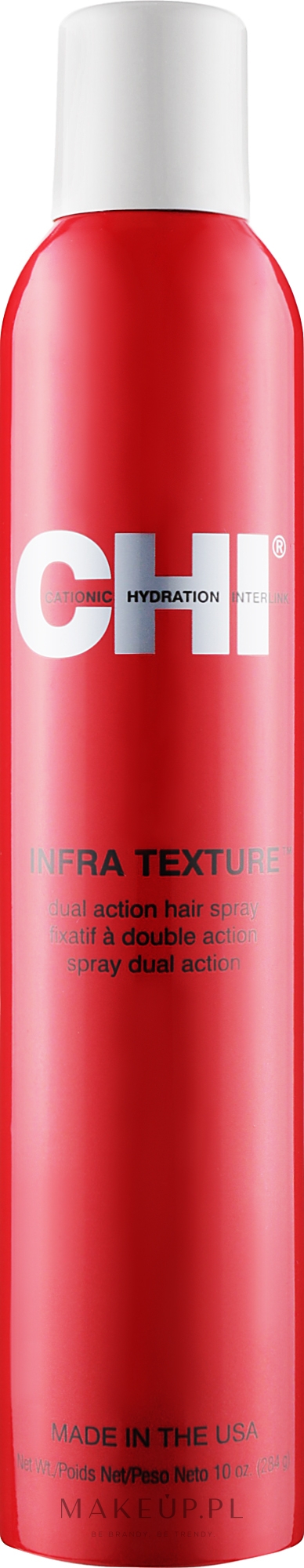 Lakier nabłyszczający średnio utrwalający - CHI Infra Texture Dual Action Hair Spray — Zdjęcie 284 g