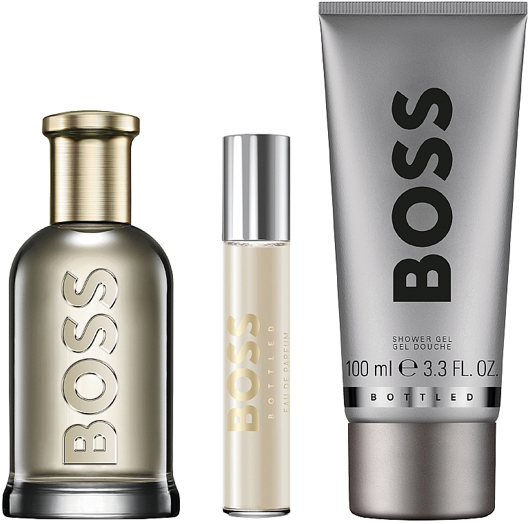 BOSS Bottled - Zestaw (edp/100ml + edp/10ml + sh/gel/100ml) — Zdjęcie N1