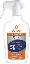 Kup Fluid do ciała - Ecran Sunnique Sport Milk Protect Spray Spf50