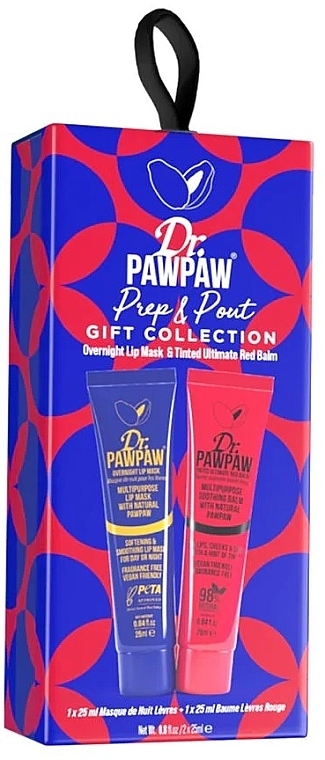 Zestaw - Dr. PAWPAW Prep & Pout (lip/balm/25ml + lip/mask/25ml) — Zdjęcie N1