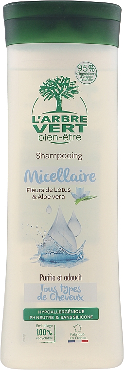 Szampon micelarny do włosów - L'Arbre Vert Micellar Shampoo — Zdjęcie N1