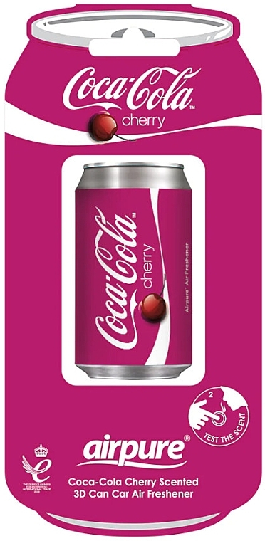 Odświeżacz powietrza do samochodu Coca-Cola Cherry - Airpure Car Vent Clip Air Freshener Coca-Cola Cherry — Zdjęcie N1