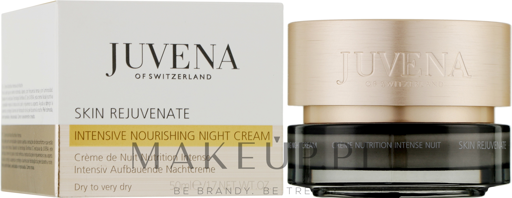 Odmładzająco intensywny krem na noc do skóry suchej i bardzo suchej - Juvena Skin Rejuvenate Intensive Nourishing Night Cream — Zdjęcie 50 ml