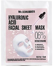 Kup Maseczka w płachcie z kwasem hialuronowym - Mr.Scrubber Hyaluronic Acid Facial Sheet Mask 0,6%