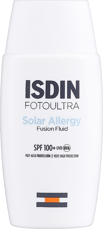 Przeciwsłoneczny fluid do stosowania przy alergii słonecznej SPF 100 - Isdin Foto Ultra Solar Allergy Fusion Fluid SPF 100 — Zdjęcie N1