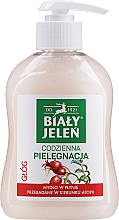 Kup Hipoalergiczne mydło w płynie Regenerujący głóg - Biały Jeleń Premium