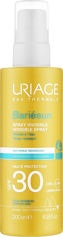 Niewidoczny spray ochronny do twarzy i ciała - Uriage Bariesun Protective Spray SPF 30 — Zdjęcie N1