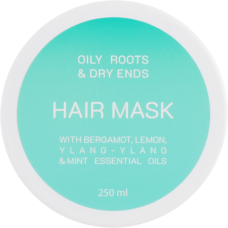 Maska do przetłuszczającej się skóry głowy i suchych włosów - Looky Look Hair Mask Oily Roots And Dry Ends — Zdjęcie N1