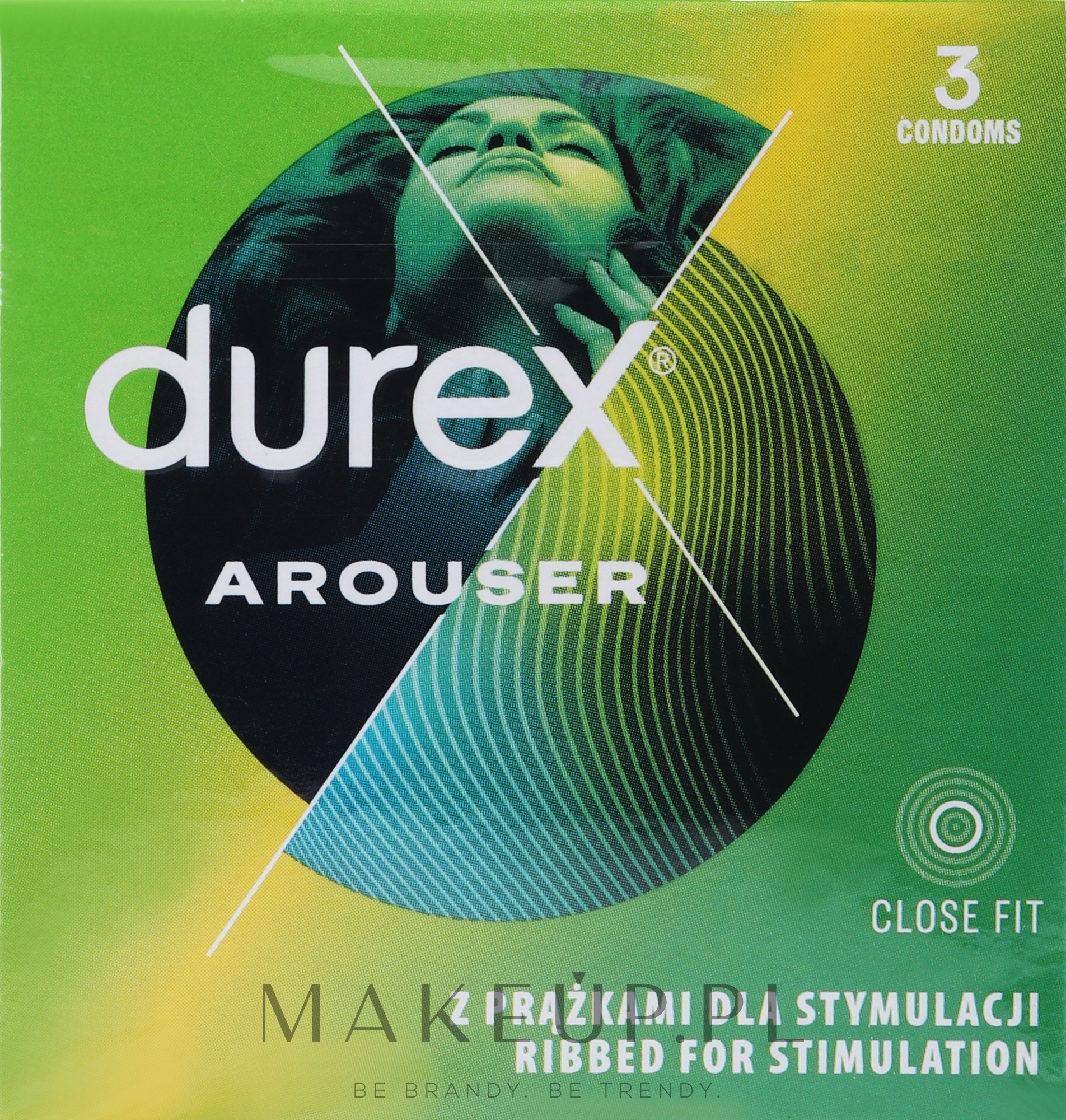 Prezerwatywy prążkowane, 3 szt. - Durex Arouser — Zdjęcie 3 szt.