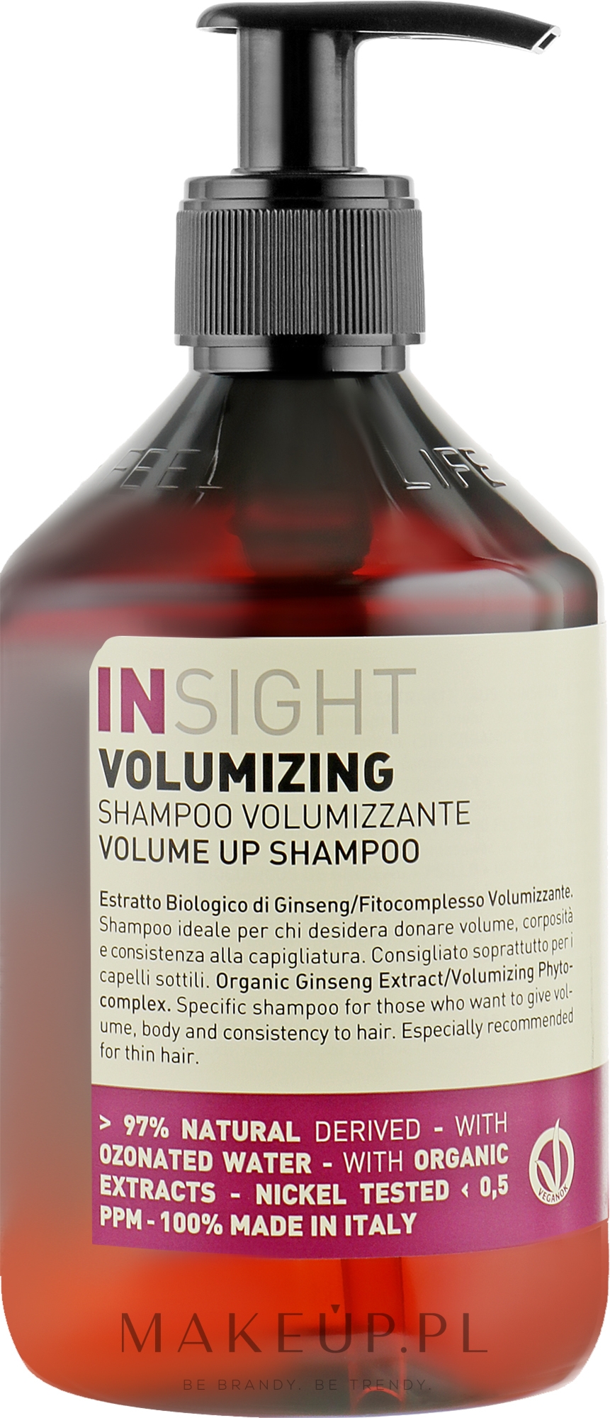 Szampon zwiększający objętość do włosów cienkich - Insight Volumizing Volume Up Shampoo — Zdjęcie 400 ml