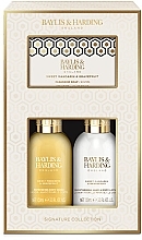 Kup Zestaw - Baylis & Harding Sweet Mandarin & Grapefruit Luxury Mini Indulgent Shower Gift Set (b/wash/100ml + b/lot/100ml + soap/100g)