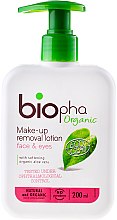 Kup Płyn do demakijażu twarzy i oczu - Biopha Organic Make-Up Removal Lotion