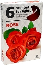 Kup Podgrzewacze zapachowe tealight Róża, 6 szt. - Admit Scented Tea Light Rose