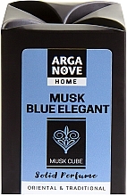 Kostka zapachowa do domu - Arganove Solid Perfume Cube Musk Blue Elegant — Zdjęcie N1